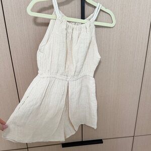 Zara Kids Beige Sleeveless Romper